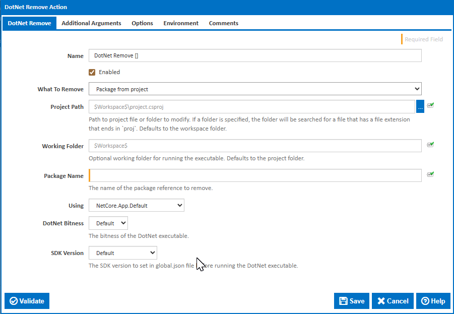 DotNet Remove - Package from project