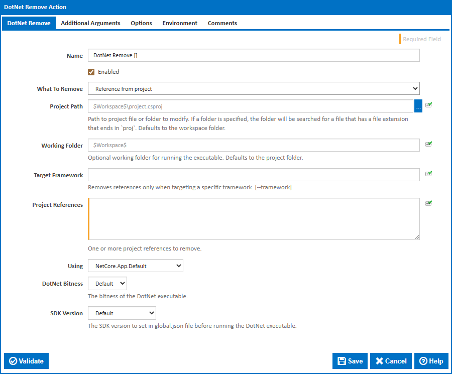 DotNet Remove - Reference from project